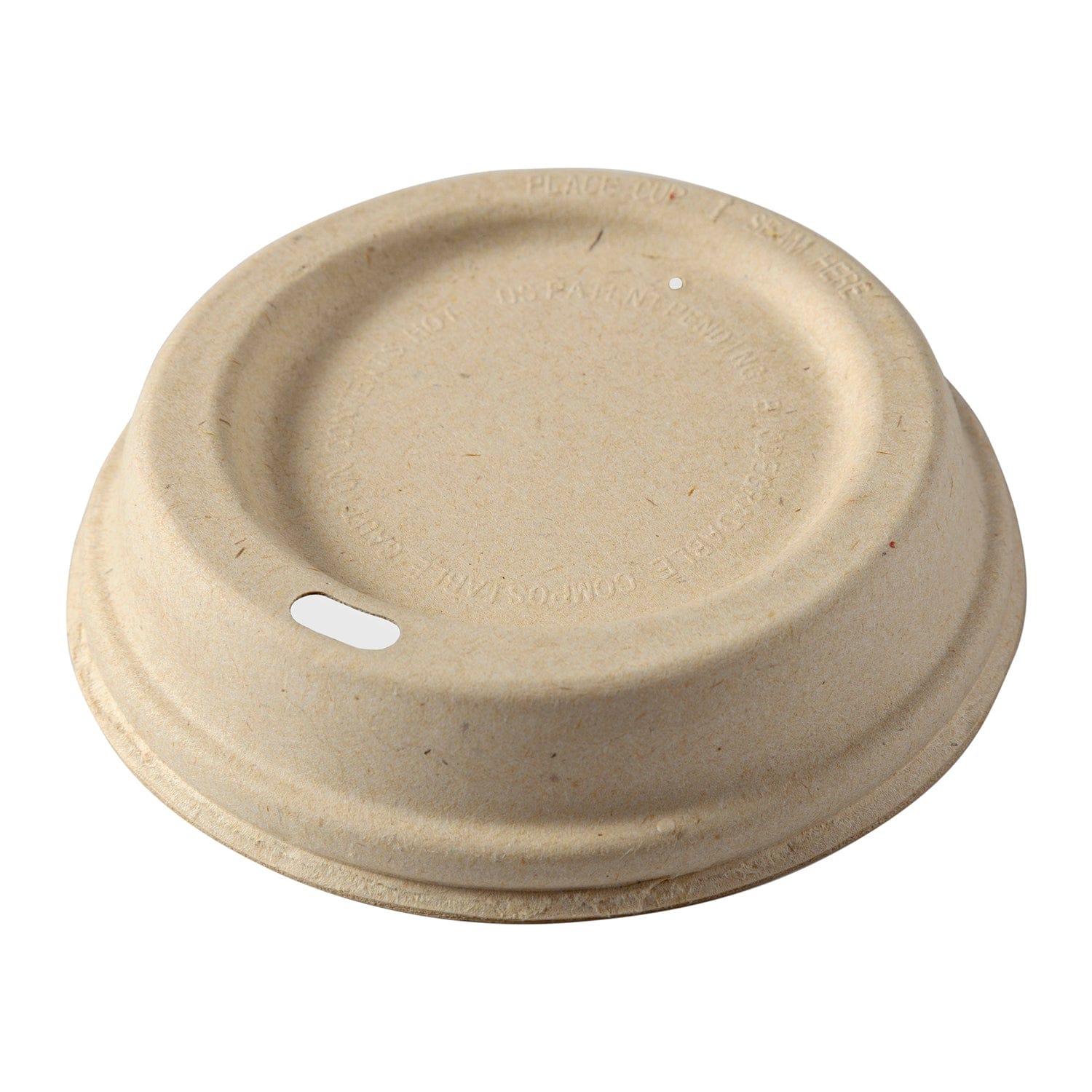 CiboWares.com Take-Out/Dine-In/Disposable Beverage Supplies 10 to 20 oz. Fiber Hot Cup Lids, Case of 500