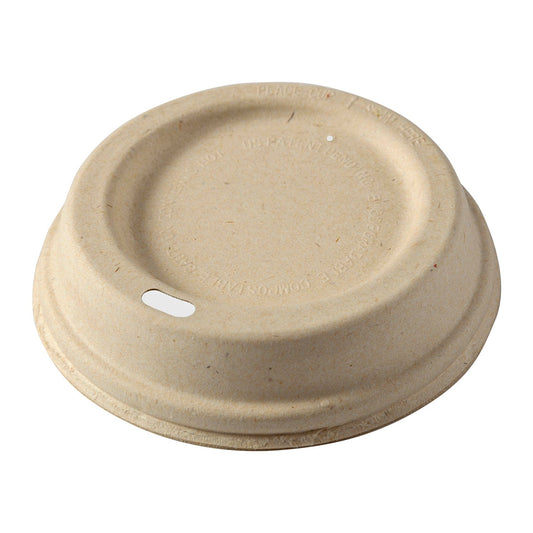 CiboWares.com Take-Out/Dine-In/Disposable Beverage Supplies 10 to 20 oz. Fiber Hot Cup Lids, Case of 500