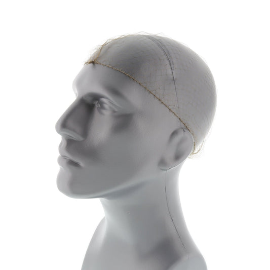CiboWares Back of the House/Chef Hats and Hair Restraints/Hairnets 28" Stirling Light Brown Latex Free Lightweight Nylon Hairnet, Case of 1,440