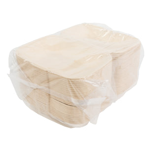 Sleeve of No added PFAS Hoagie Molded Fiber Hinged Lid/Clamshell Container