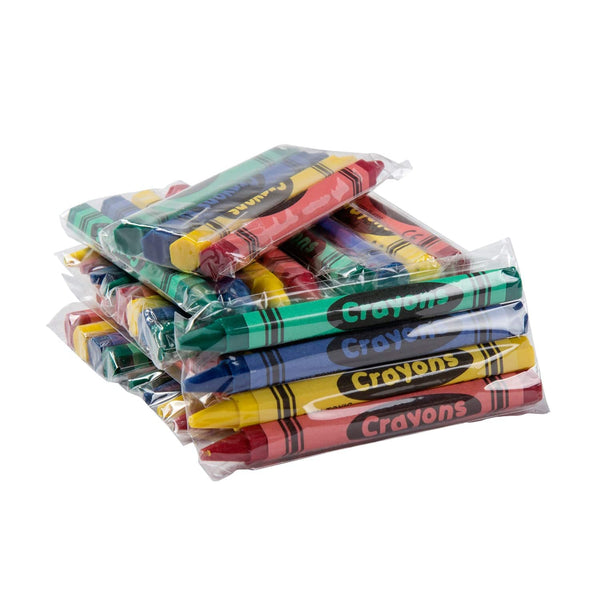 Crayola Cello Wrapped Bulk 4 Color Crayons -- 360 per Case.