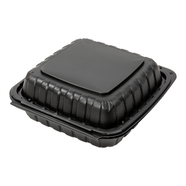 Take-Out Container 8 24oz 1 Compartment With Lid Round Plastic Black –  moongoodsusa