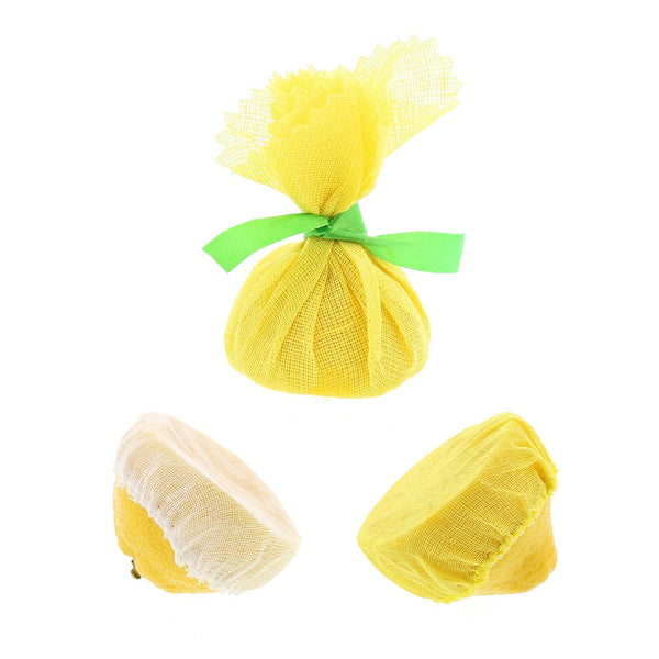 CiboWares.com Take-Out/Dine-In/Tabletop/Lemon Wraps Yellow Lemon Wedge Bags, Case of 2,500