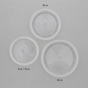 CiboWares.com Samples CL812PP - 8/12 oz. Clear Vented Plastic Food Container Lids Sample, for Customer Service Use Only