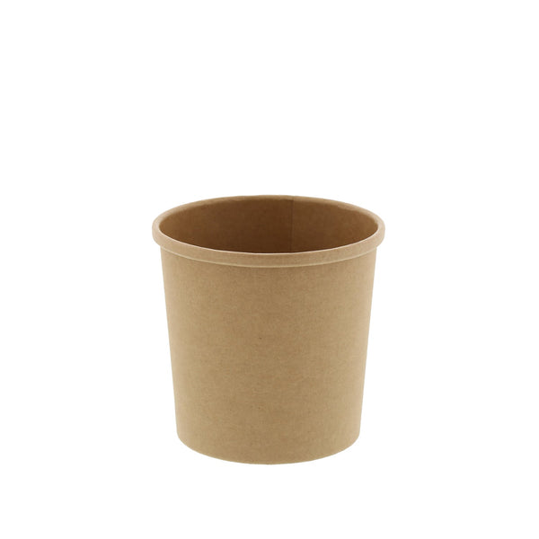 12 OZ KRAFT PAPER FOOD CONTAINER AND LID COMBO, 1/250 – AmerCareRoyal