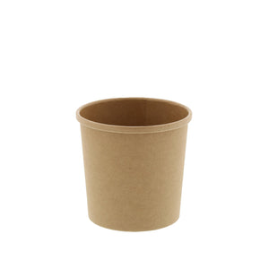 CiboWares.com Take-Out/Dine-In/Take Out Containers/Paper Food Cups 12 oz. Kraft Paper Food Container and Lid Combo, Pack of 250