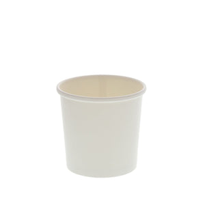 CiboWares.com Take-Out/Dine-In/Take Out Containers/Paper Food Cups Case of 500 12 oz. White Paper Food Containers, 25 & 500