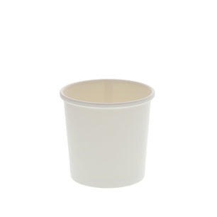 CiboWares.com Take-Out/Dine-In/Take Out Containers/Paper Food Cups Case of 500 12 oz. White Paper Food Containers, 25 & 500