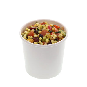 CiboWares.com Take-Out/Dine-In/Take Out Containers/Paper Food Cups Case of 500 12 oz. White Paper Food Containers, 25 & 500