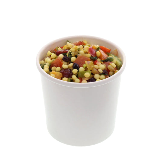 CiboWares.com Take-Out/Dine-In/Take Out Containers/Paper Food Cups Case of 500 12 oz. White Paper Food Containers, 25 & 500