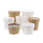 CiboWares.com Take-Out/Dine-In/Take Out Packaging/Food Containers and Lids Case of 500 16 oz. Kraft Vented Paper Food Container Lids, 25 & 500