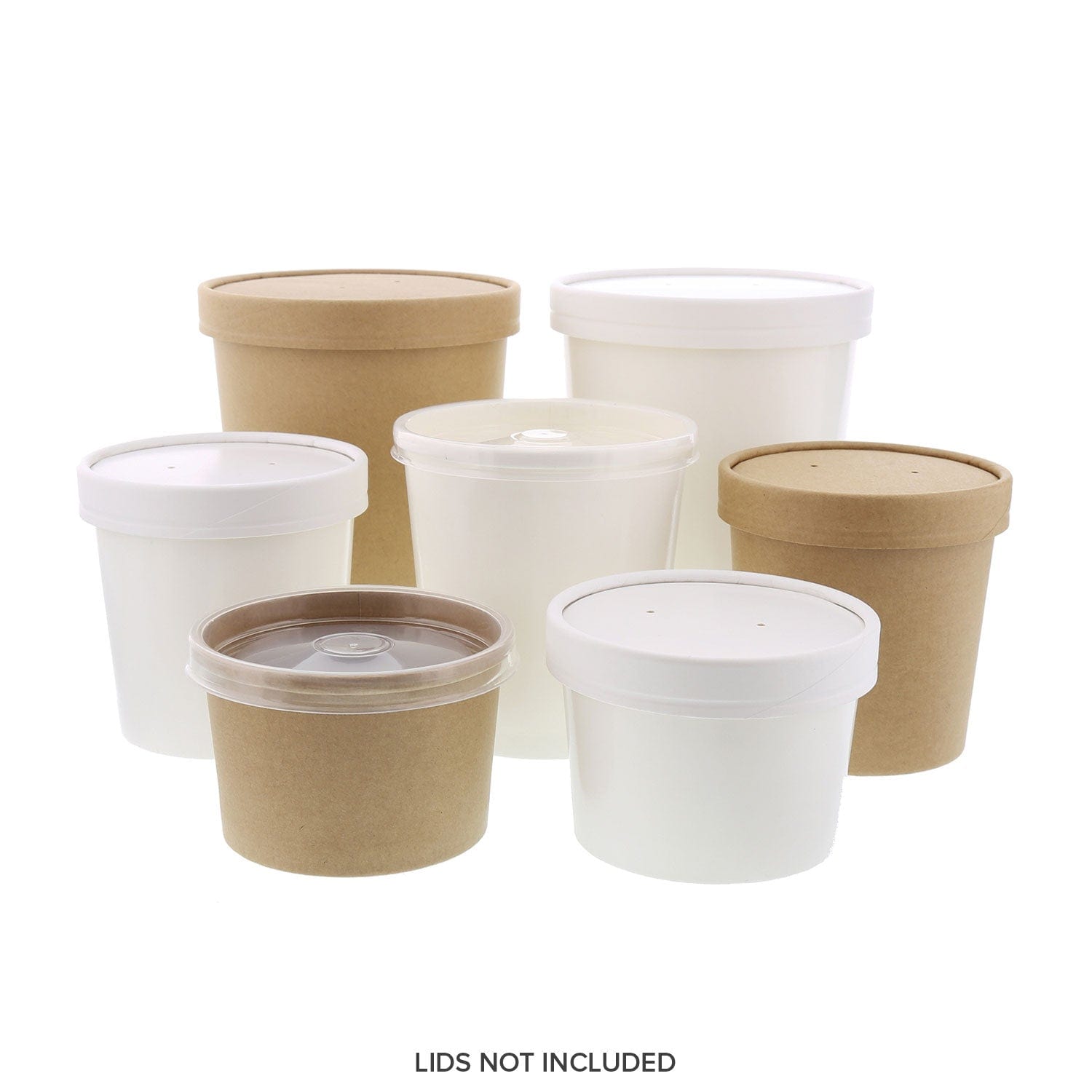 32 oz. White Paper Food Containers, 25 & 500 – CiboWares