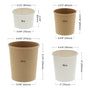 CiboWares.com Take-Out/Dine-In/Take Out Containers/Paper Food Cups Case of 500 16 oz. Kraft Paper Food Containers, 25 & 500