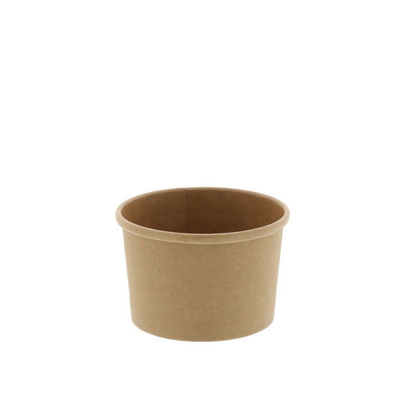 CiboWares.com Take-Out/Dine-In/Take Out Containers/Paper Food Cups 8 oz. Kraft Paper Food Container and Lid Combo, Pack of 250