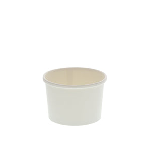 CiboWares.com Take-Out/Dine-In/Take Out Containers/Paper Food Cups 8 oz. White Paper Food Container and Lid Combo, Pack of 250