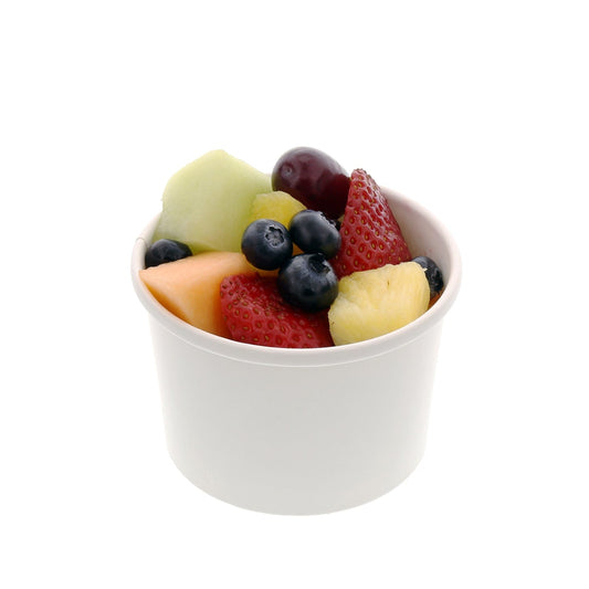 CiboWares.com Take-Out/Dine-In/Take Out Containers/Paper Food Cups Case of 500 8 oz. White Paper Food Containers, Case of 500