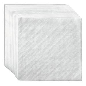 AmerCareRoyal Take-Out/Dine-In/Napkins and Accessories/Napkins 9" x 9" 1 Ply White Beverage Napkins, Case of 4,000