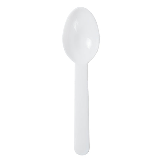 AmerCareRoyal Take-Out/Dine-In/Disposable Cutlery And Utensils/Disposable Utensils Durable White Polypropylene Ice Cream Taster Spoons, Case of 3,000