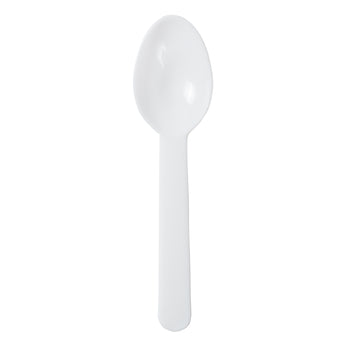 AmerCareRoyal Take-Out/Dine-In/Disposable Cutlery And Utensils/Disposable Utensils Durable White Polypropylene Ice Cream Taster Spoons, Case of 3,000