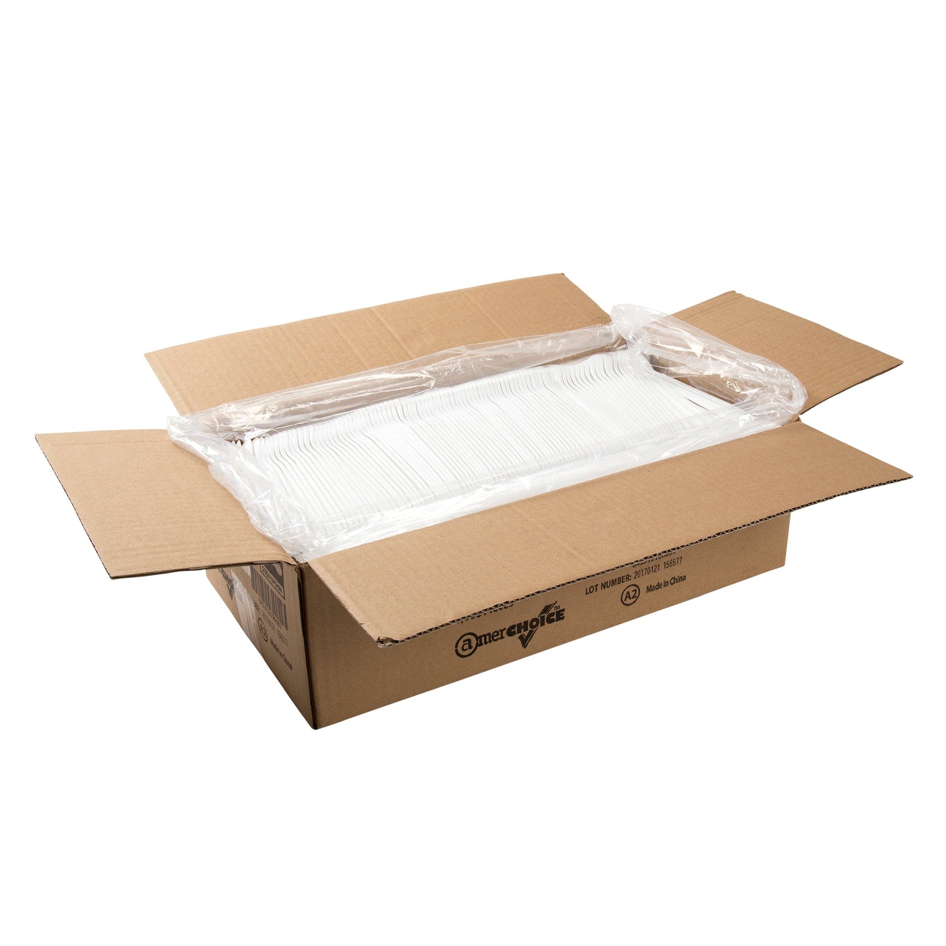 AmerCareRoyal Take-Out/Dine-In/Disposable Cutlery And Utensils/Disposable Utensils Durable White Polypropylene Soda Spoons, Case of 1,000