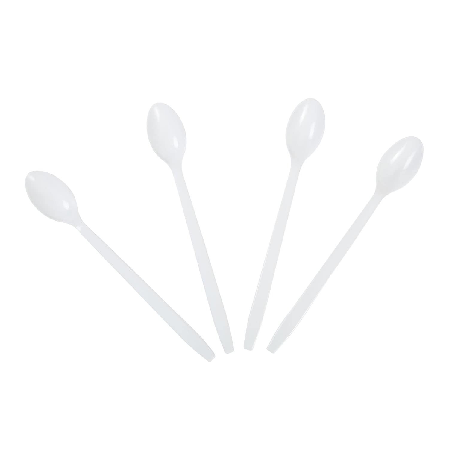 AmerCareRoyal Take-Out/Dine-In/Disposable Cutlery And Utensils/Disposable Utensils Durable White Polypropylene Soda Spoons, Case of 1,000