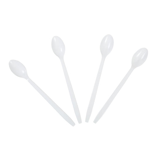 AmerCareRoyal Take-Out/Dine-In/Disposable Cutlery And Utensils/Disposable Utensils Durable White Polypropylene Soda Spoons, Case of 1,000