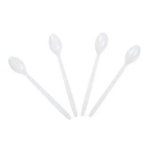 AmerCareRoyal Take-Out/Dine-In/Disposable Cutlery And Utensils/Disposable Utensils Durable White Polypropylene Soda Spoons, Case of 1,000
