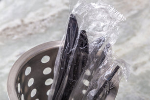 AmerCareRoyal Take-Out/Dine-In/Disposable Cutlery And Utensils/Disposable Cutlery/Disposable Knives Medium Weight Black Polypropylene Individually Wrapped Knives, Case of 1,000