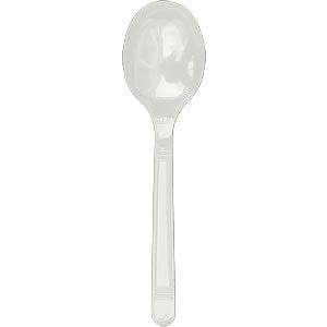 AmerCareRoyal Take-Out/Dine-In/Disposable Cutlery And Utensils/Disposable Cutlery/Disposable Spoons Medium Heavy Weight White Polypropylene Soup Spoons, Case of 1,000