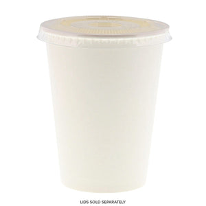 AmerCareRoyal Take-Out/Dine-In/Disposable Beverage Supplies 12 oz 12 oz White Paper Cold Cups. Case of 1,000