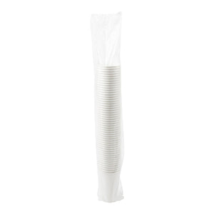 AmerCareRoyal Take-Out/Dine-In/Disposable Beverage Supplies 16 oz 16 oz White Paper Cold Cups. Case of 1,000