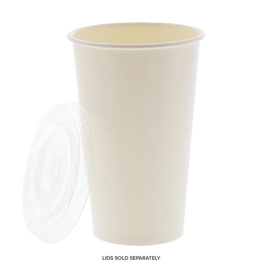 AmerCareRoyal Take-Out/Dine-In/Disposable Beverage Supplies 16 oz 16 oz White Paper Cold Cups. Case of 1,000