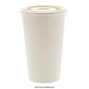 AmerCareRoyal Take-Out/Dine-In/Disposable Beverage Supplies 16 oz 16 oz White Paper Cold Cups. Case of 1,000