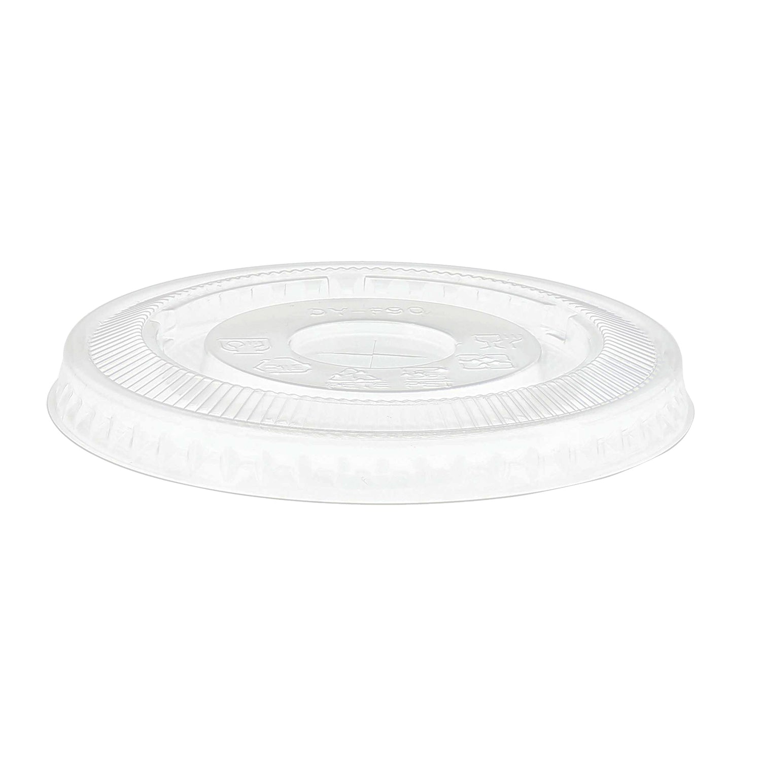 AmerCareRoyal Take-Out/Dine-In/Disposable Beverage Supplies 12-22 oz PET Paper Cold Cup Flat Lid, Case of 1,000
