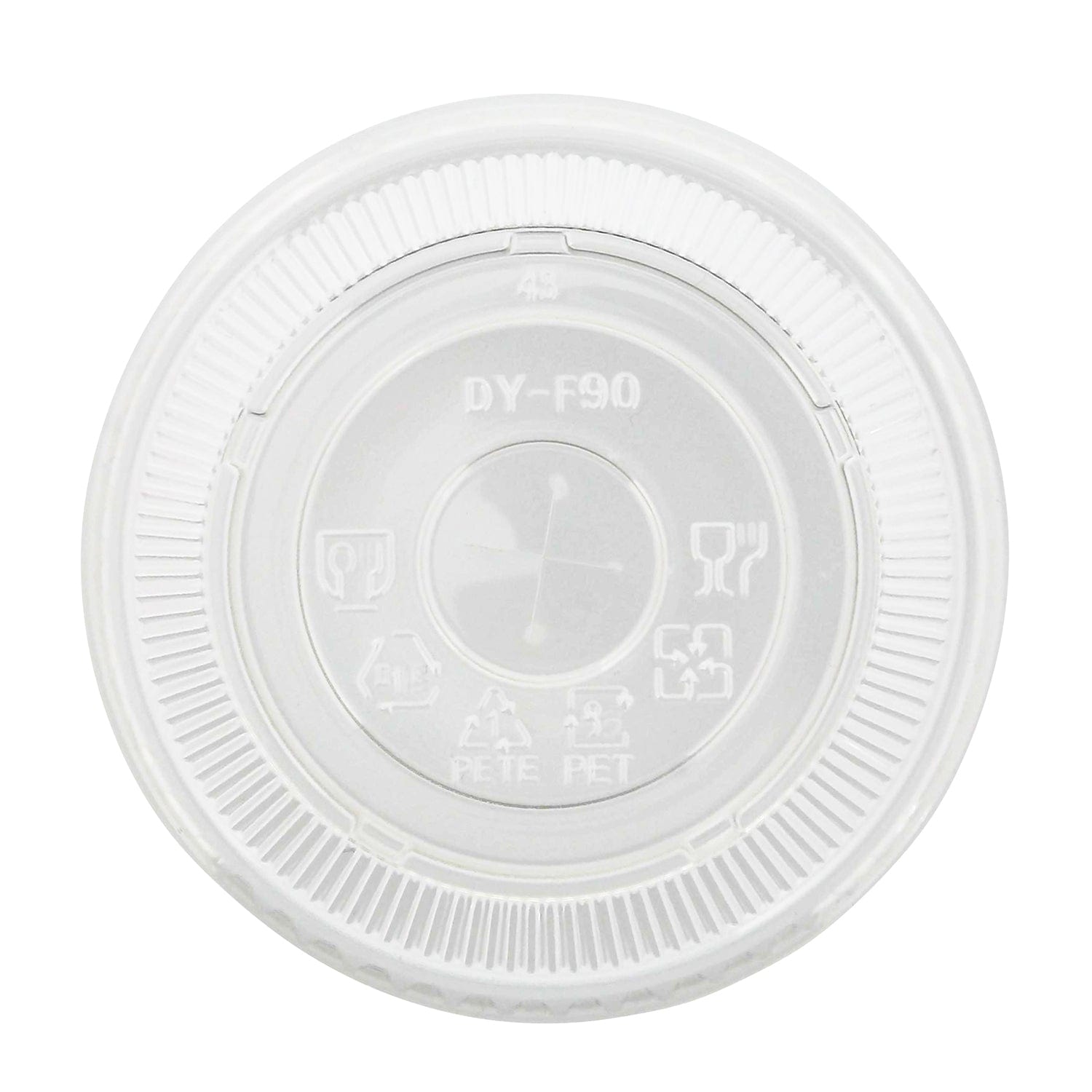 AmerCareRoyal Take-Out/Dine-In/Disposable Beverage Supplies 12-22 oz PET Paper Cold Cup Flat Lid, Case of 1,000