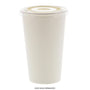 AmerCareRoyal Take-Out/Dine-In/Disposable Beverage Supplies 12-22 oz PET Paper Cold Cup Flat Lid, Case of 1,000