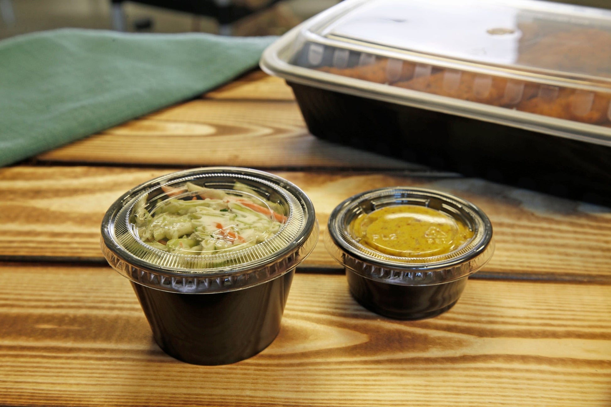 AmerCareRoyal Take-Out/Dine-In/Take-Out Containers/Portion Cups And Lids 2 oz. Poly Black Portion Cups, Case of 2,500