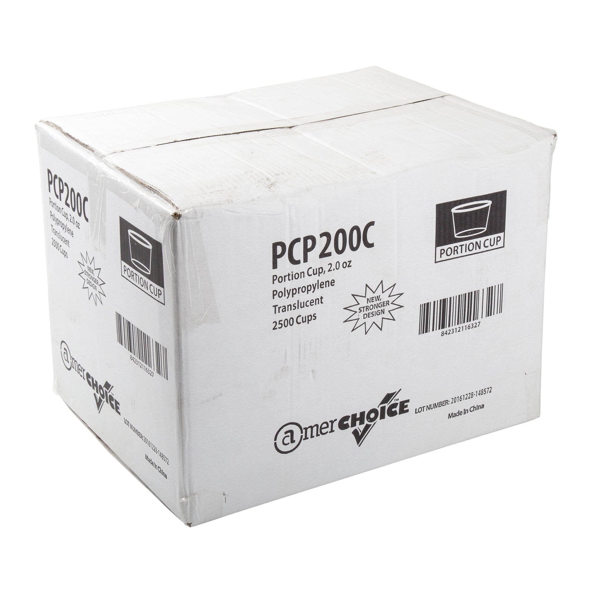 AmerCareRoyal Take-Out/Dine-In/Take-Out Containers/Portion Cups And Lids 2 oz. Poly Translucent Portion Cups, Case of 2,500