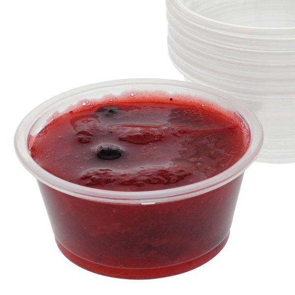 AmerCareRoyal Take-Out/Dine-In/Take-Out Containers/Portion Cups And Lids 2 oz. Poly Translucent Portion Cups, Case of 2,500