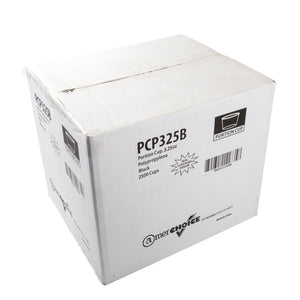 AmerCareRoyal Take-Out/Dine-In/Take-Out Containers/Portion Cups And Lids 3.25 oz. Poly Black Portion Cups, Case of 2,500