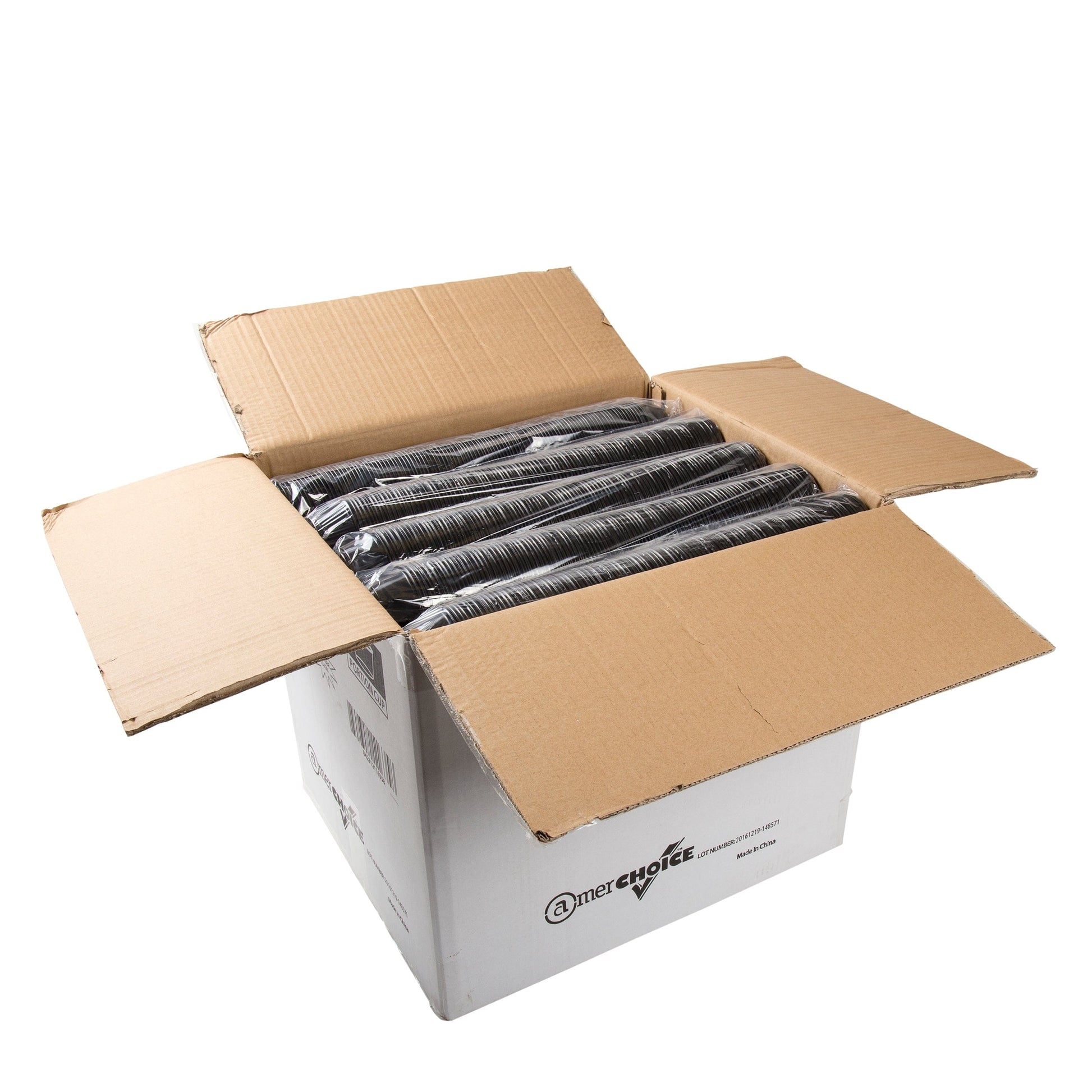 AmerCareRoyal Take-Out/Dine-In/Take-Out Containers/Portion Cups And Lids 3.25 oz. Poly Black Portion Cups, Case of 2,500