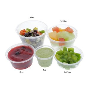 AmerCareRoyal Take-Out/Dine-In/Take-Out Containers/Portion Cups And Lids 2 oz. Poly Translucent Portion Cups, Case of 2,500