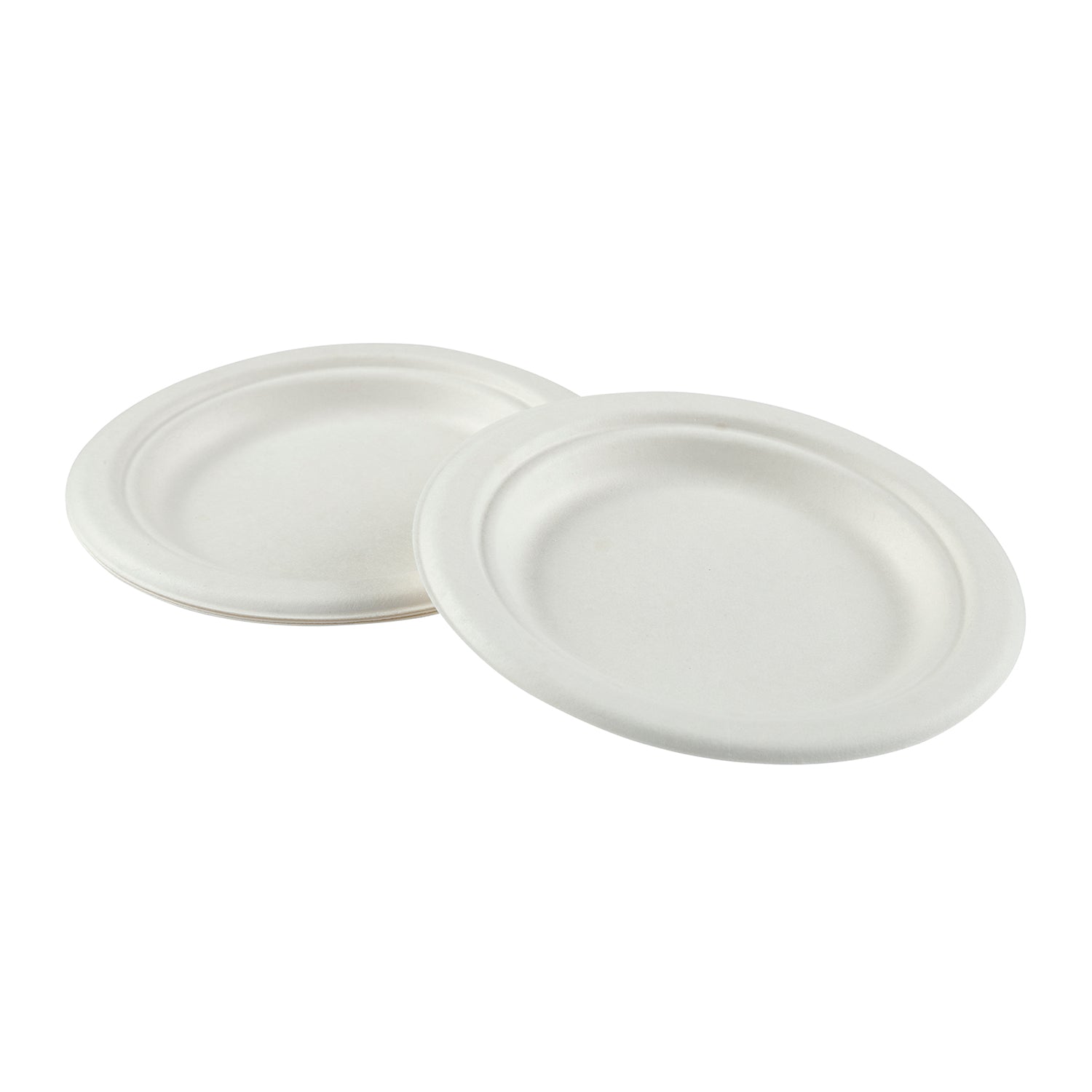 CiboWares.com Take-Out/Dine-In/Disposable Tableware/Disposable Plates 6" Round Heavy Molded Fiber Plates, Case of 1,000