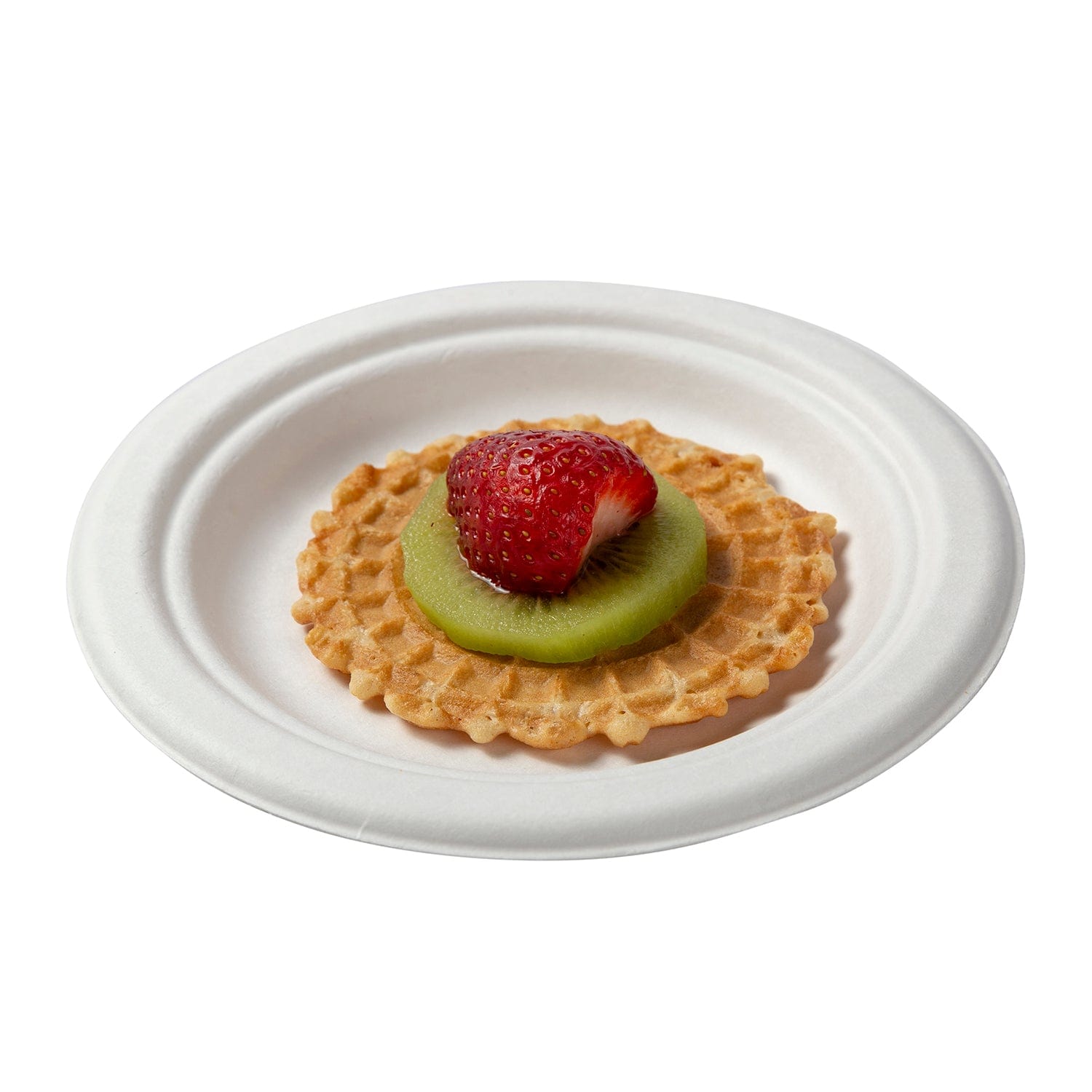 CiboWares.com Take-Out/Dine-In/Disposable Tableware/Disposable Plates 6" Round Heavy Molded Fiber Plates, Case of 1,000