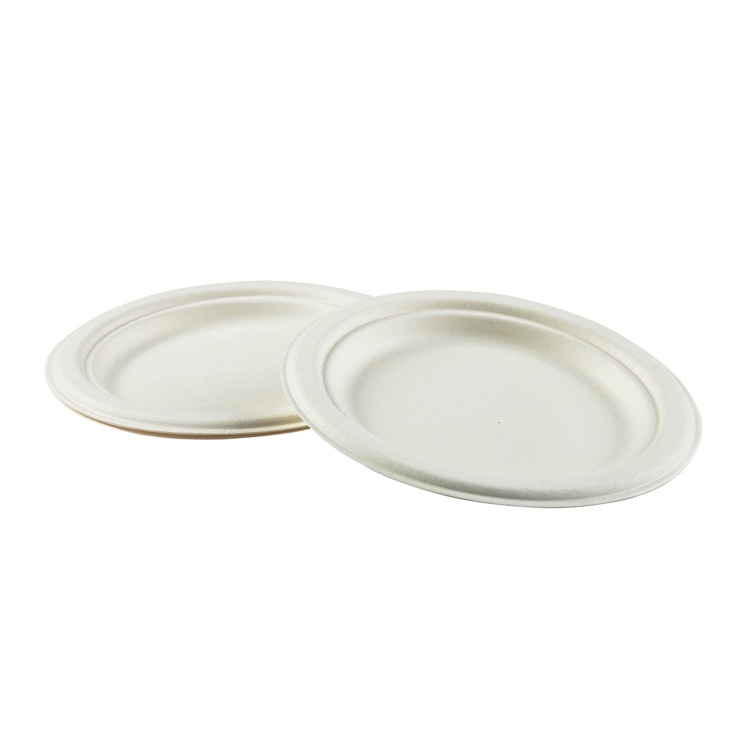 CiboWares.com Take-Out/Dine-In/Disposable Tableware/Disposable Plates 7" Round Heavy Molded Fiber Plates, Case of 1,000