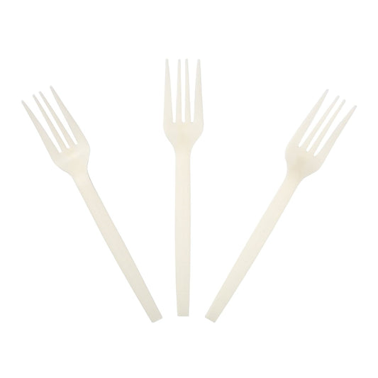 CiboWares.com Take-Out/Dine-In/Cutlery and Utensils/Cutlery 7" Plant Starch Forks, Case of 1,000