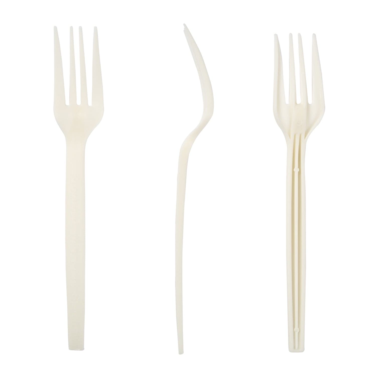 CiboWares.com Take-Out/Dine-In/Cutlery and Utensils/Cutlery 7" Plant Starch Forks, Case of 1,000