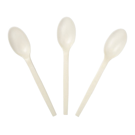 CiboWares.com Take-Out/Dine-In/Cutlery and Utensils/Cutlery 7" Plant Starch Spoons, Case of 1,000
