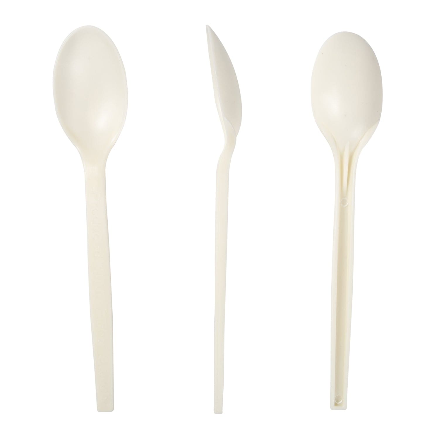 CiboWares.com Take-Out/Dine-In/Cutlery and Utensils/Cutlery 7" Plant Starch Spoons, Case of 1,000