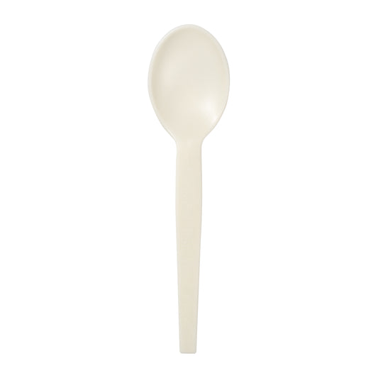 CiboWares.com Take-Out/Dine-In/Cutlery and Utensils/Cutlery 7" Plant Starch Soup Spoons, Case of 1,000